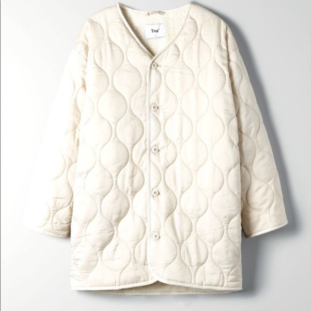 ISO Aritzia White/Green Montauk Jacket (XS/S)